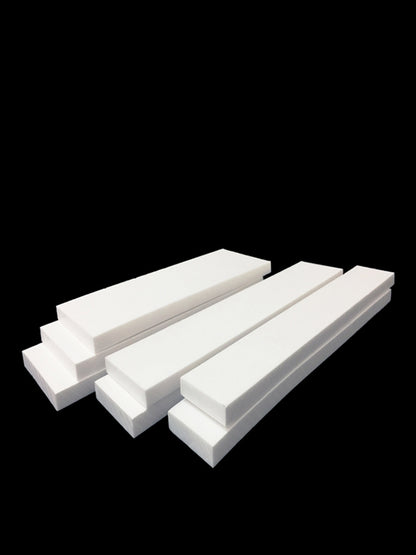 PTFE White Vrigin Natural Square Rod Bar Custom Size